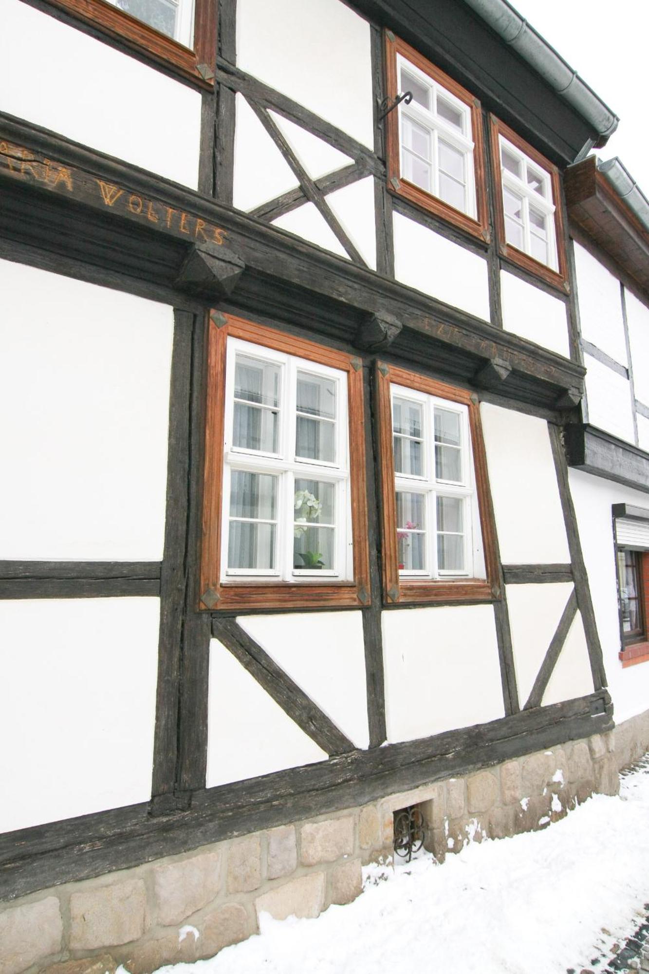 Urlaub Im Fachwerk - Das Sattlerhaus Кведлинбург Екстериор снимка